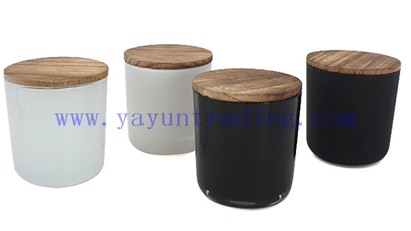 white canlde jar