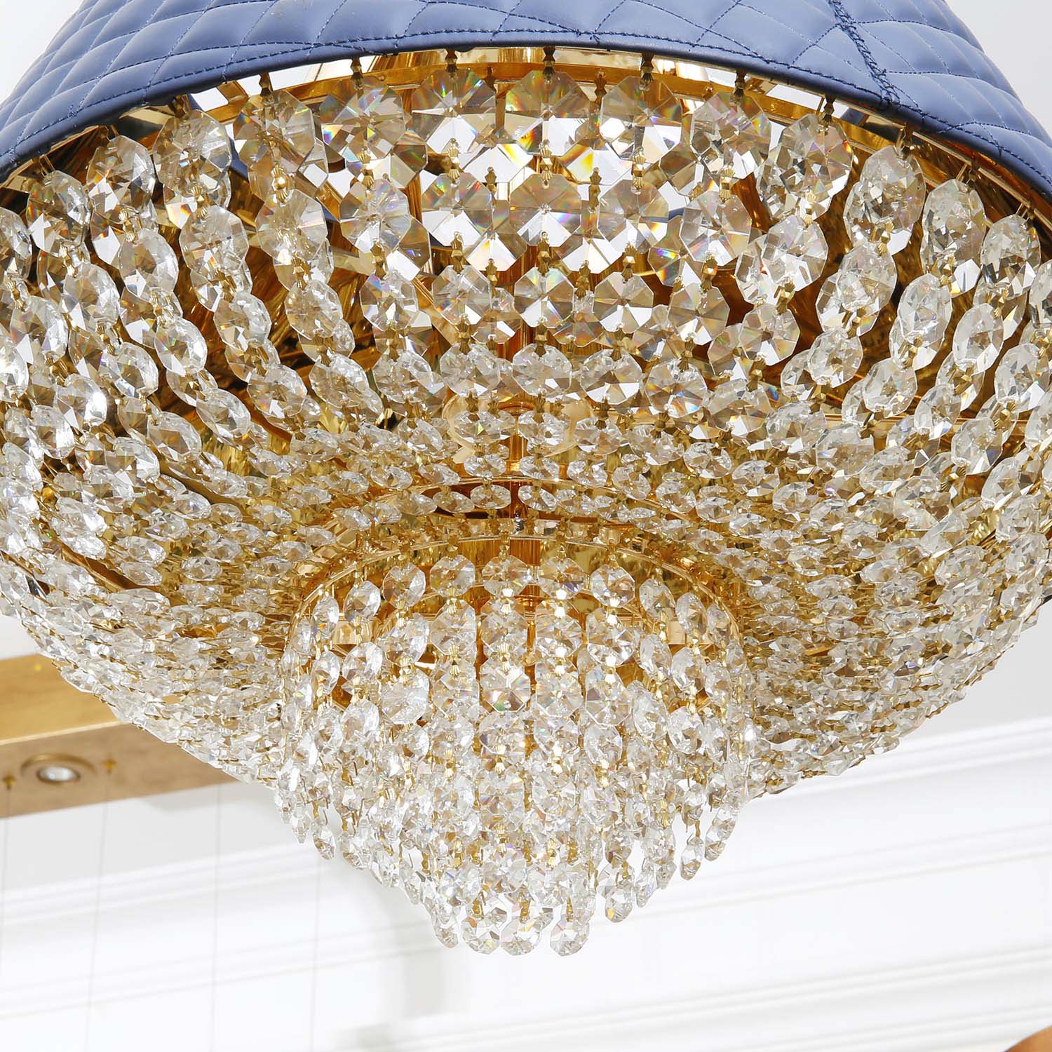 Причудливая специальная конструкция Crystal Leather Hotel Interior Pendant Lamp (KA529-P)
