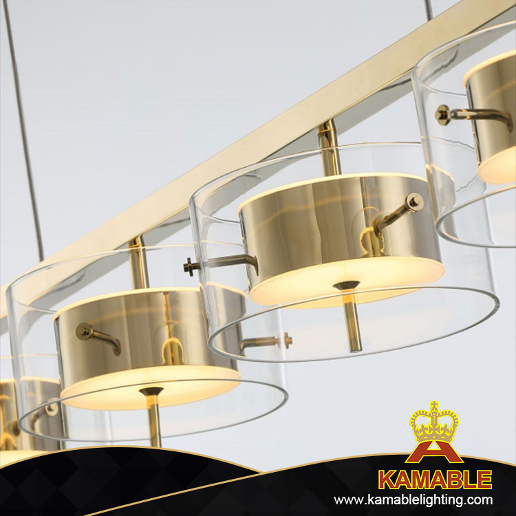 Подвесной светильник в гостиной из нержавеющей стали с золотым кругом в стиле моды (MT80527-4L-1090)