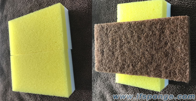 Melamine sponge can be thrown like a dart