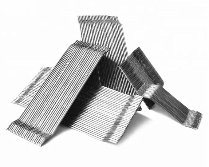 gancho final fibra de acero pegada