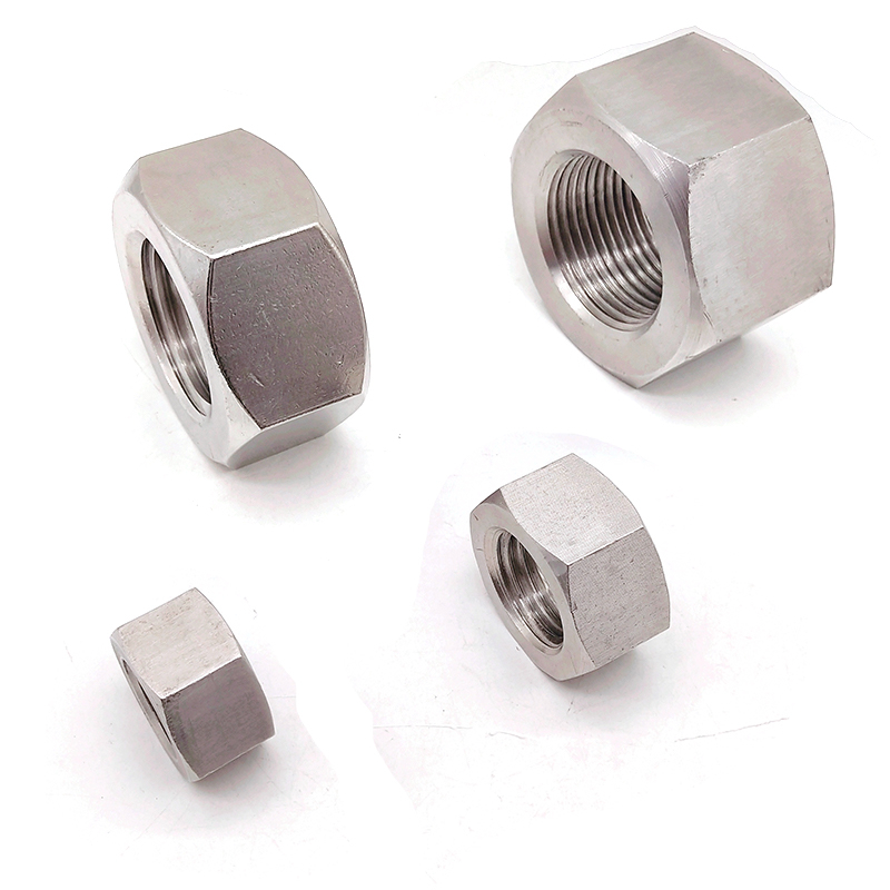 Tuerca de cabeza hexagonal métrica de acero inoxidable DIN934 A2 A4 M20-M100 3/4-4' 