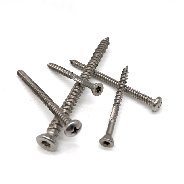 Vis $parker à tête plate croisée de crochet des attaches Ss304 DIN912 M6 80mm