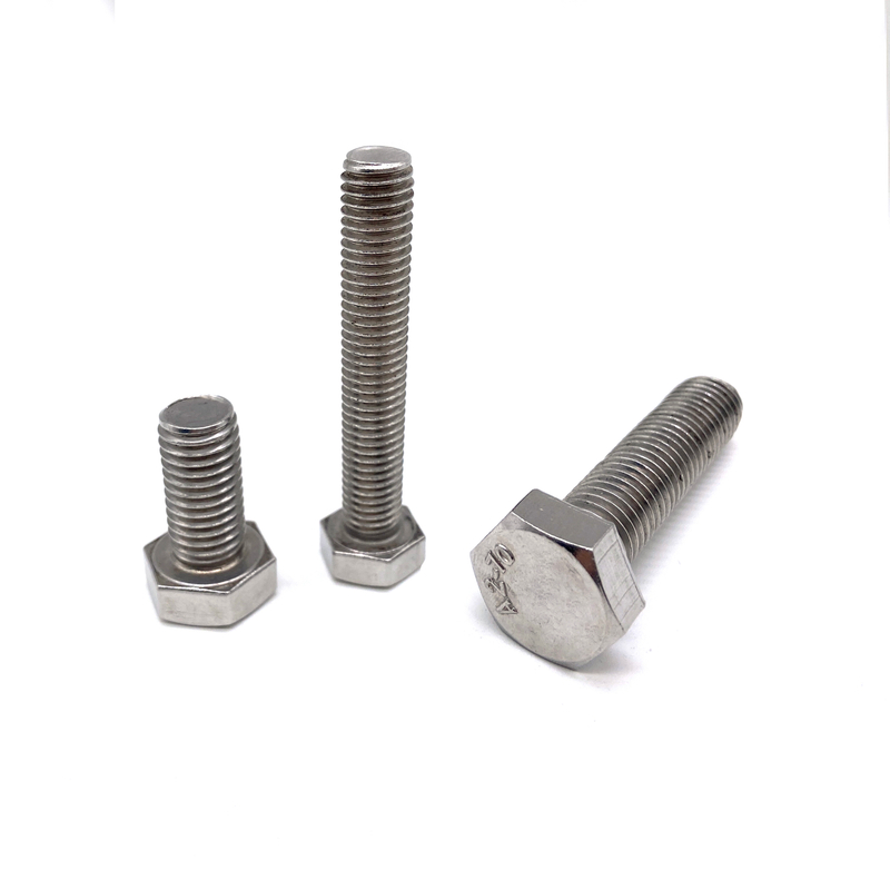 Pernos roscados completos de cabeza hexagonal de acero inoxidable INOX A2 INOX A4 DIN933