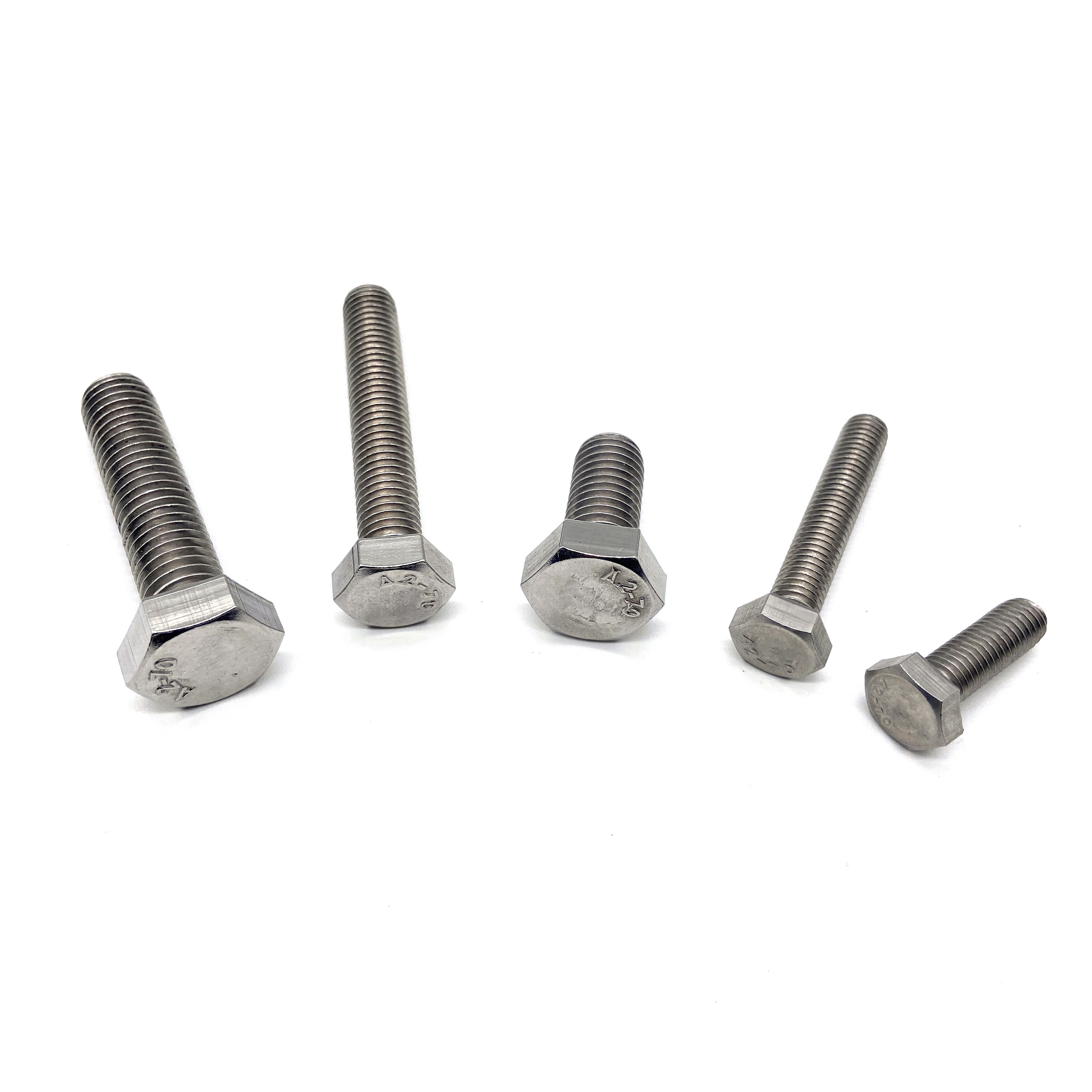 INOX A2 INOX A4 ثياب عالية الجودة الفولاذ المقاوم للصدأ 304 316 DIN933 HEX HEAD BOLT