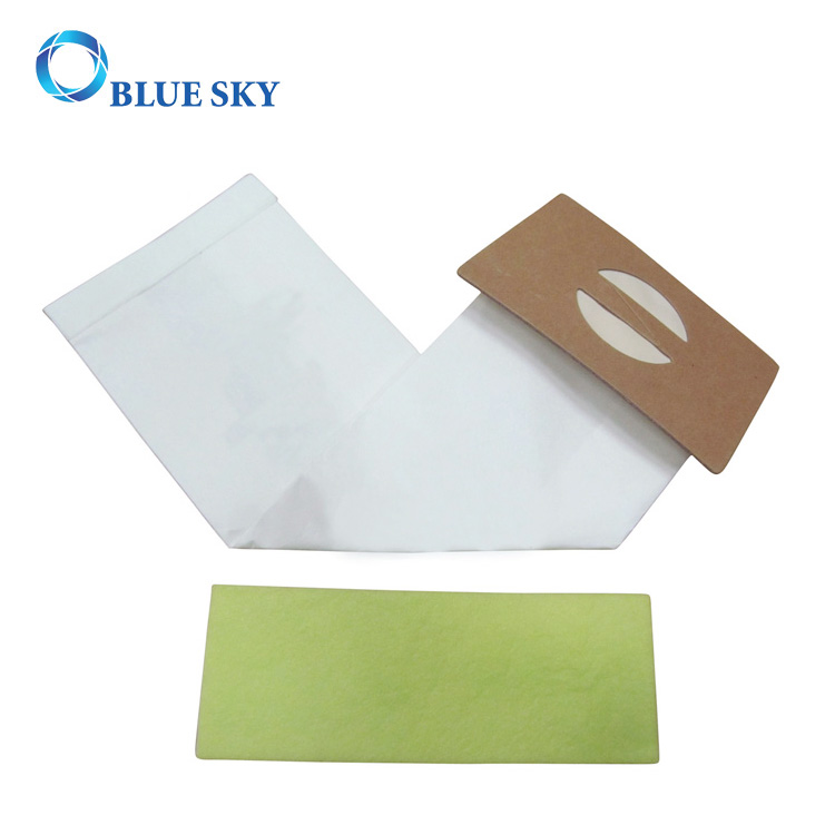Bolsa de filtro de polvo de papel con 2 filtros de espuma de repuesto para aspiradoras Tennant/Nobles LiteTrac, Viper y Whirlwind 611783