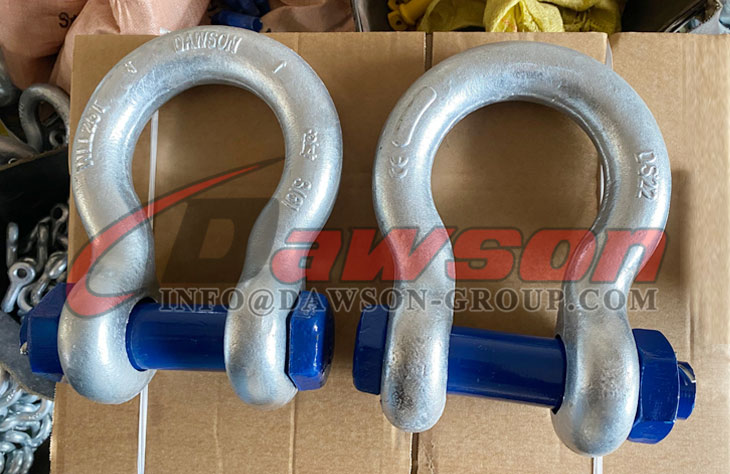 Grillete de anclaje tipo perno HDG, Grillete de arco con pasador y tuerca de seguridad, Grillete de arco tipo perno S6 - Dawson Group Ltd. - Fabricante, proveedor y f&aacute;brica de China