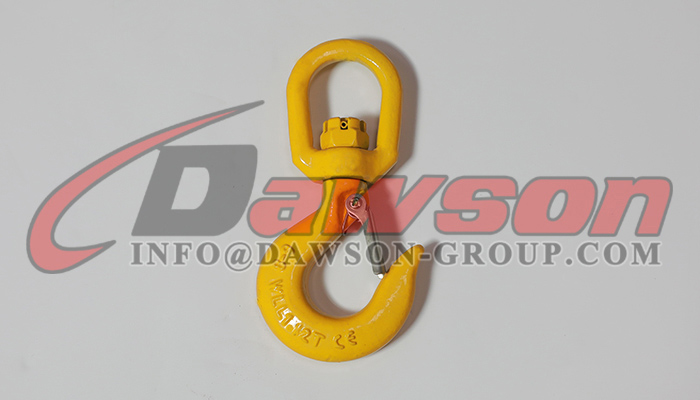 Gancho giratorio DS040 G80 con pestillo de seguridad para eslingas de cadena de elevaci&oacute;n de gr&uacute;as de servicio pesado - Dawson Group Ltd. - Fabricante, f&aacute;brica y proveedor de China