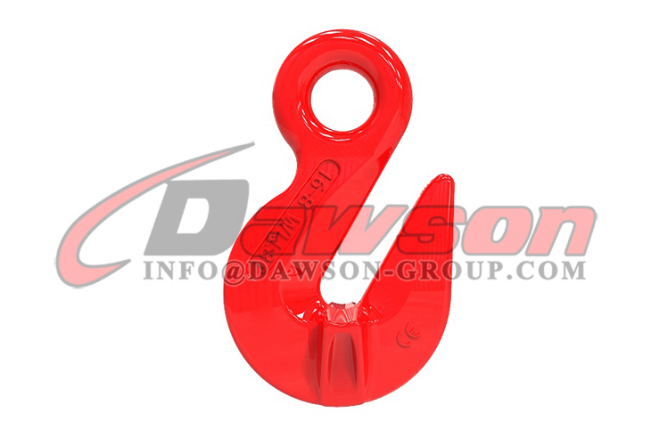 G80 アイ短縮クレードルグラブフック、チェーンスリングを持ち上げるための翼付き、DS065 グレード 80 イタリアタイプアイ短縮グラブフック