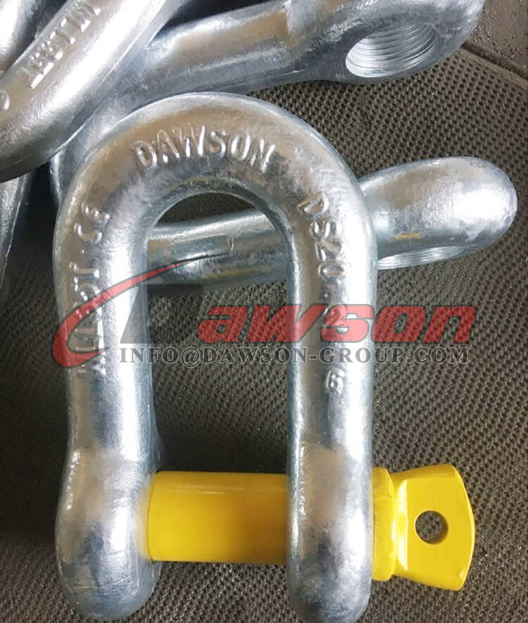 Manilha de corrente tipo EUA galvanizada por imers&atilde;o a quente com pino de parafuso, manilha D - Dawson Group Ltd. - Fabricante e fornecedor na China