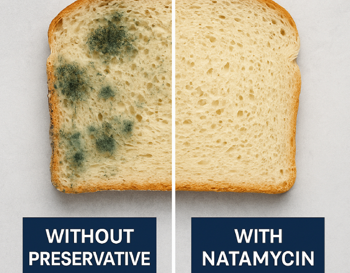 La natamicina evita que los alimentos cultiven moho