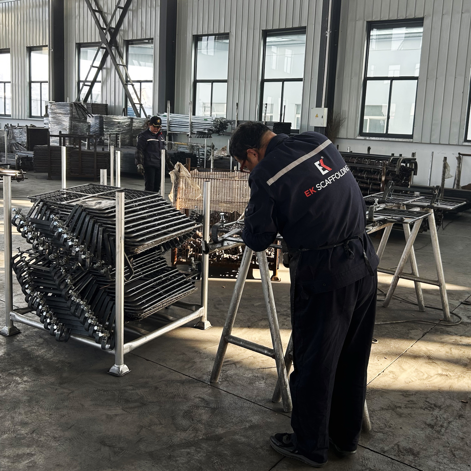 Puerta de trampa de andamios