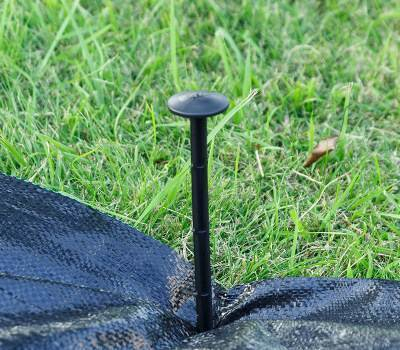 PP 12CM Black Weed Mat Anchor para jardín o plantas