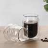 300ml Drinking Cup Double-Layer Wave Glass Cup
