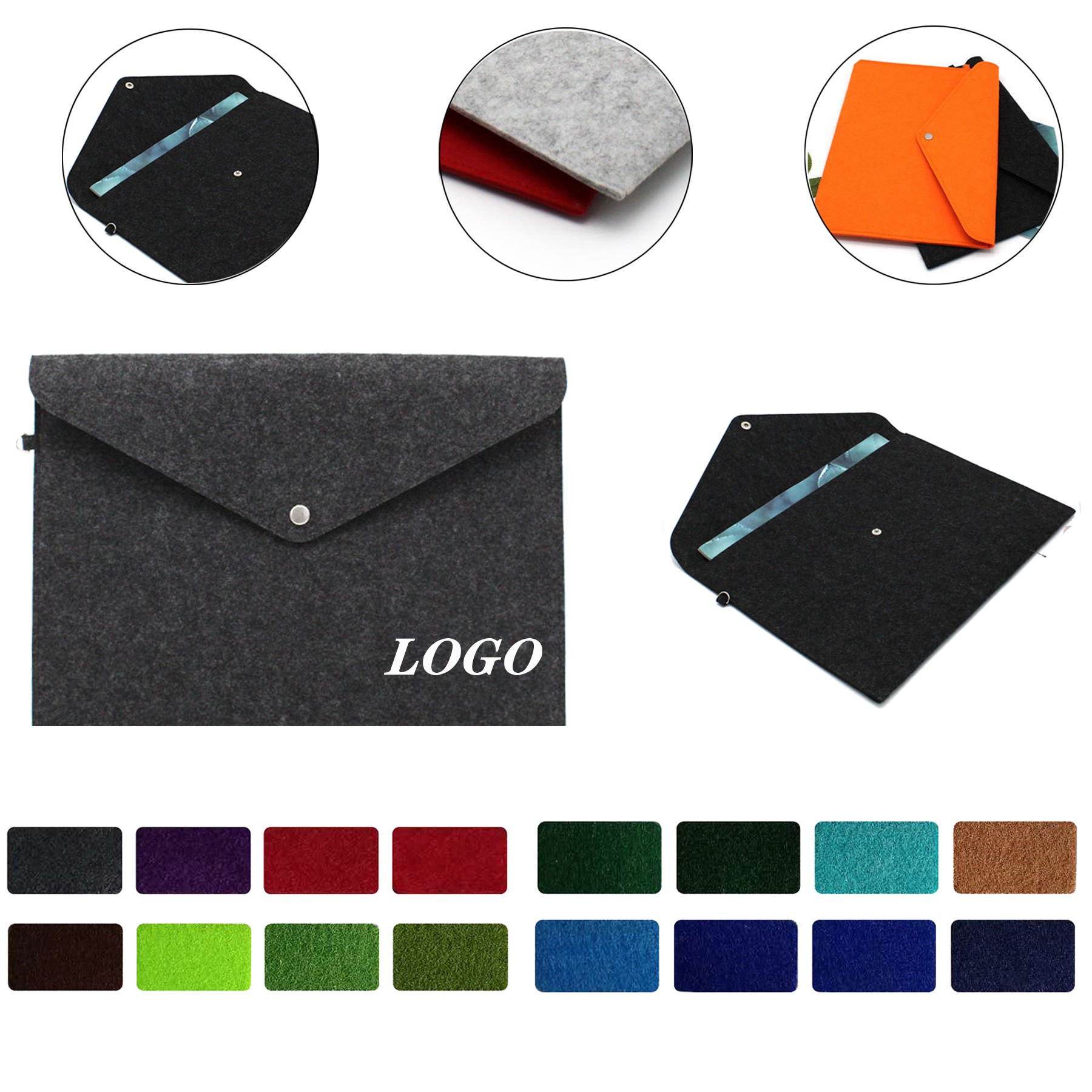 Felt File Bag Office Document File Bag Felt-File Pack