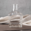  Square Clear Glass Spirit Bottle with Stopper