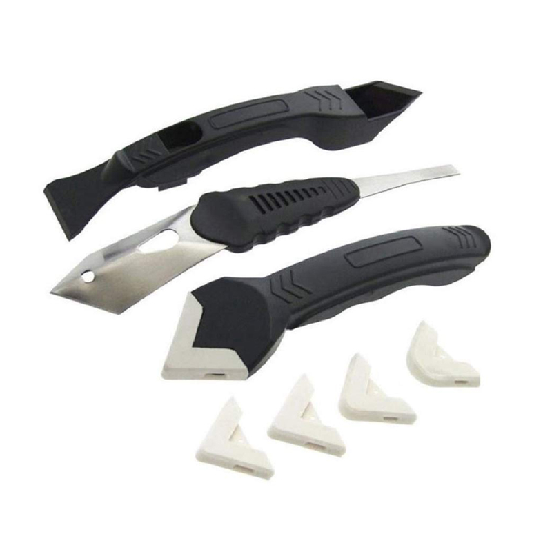 Silicone Scraper Set 3pcs Silicone Scraper Caulking Grouting Tool Sealant Finishing Cleaning Kit Set Sealant Spatula