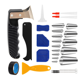 29 Piece Silicone Caulking Tools(stainless steelhead) Caulking Tool sets for Kitchen Bathroom Window