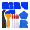 17 Pieces Caulking Tool Kit Sealant Tools Grout Scraper Caulk Remover And Nozzle And Caps