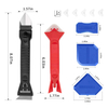Silicone Caulk Removal Tool Kit Caulk Grout Remover Scraper(Stainless Steel Head) for Kitchen Bathroom Window