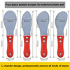 Red Metal Caulking Grouting Tool Finishing Cleaning 4pcs Set Sealant Scraper Kit for Exterior/ Curtain Wall