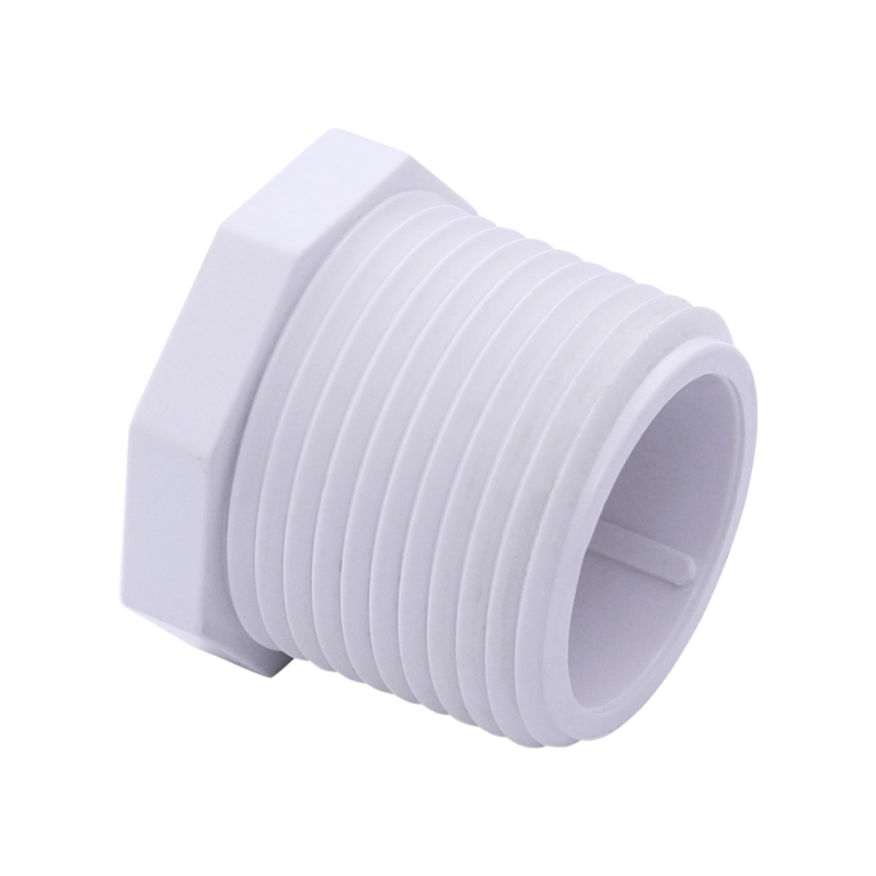 sam-uk 工厂批发高品质塑料 pvc 管道水暖配件制造商 PVC 外螺纹塞配件