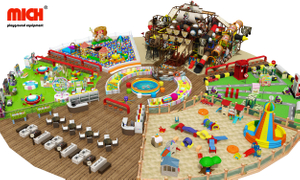 Gran centro comercial de juegos interiores para niños pequeños