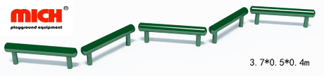 Galvanisé Balance extérieur Piles Single Bridge Fitness Equipment Kids Game à vendre