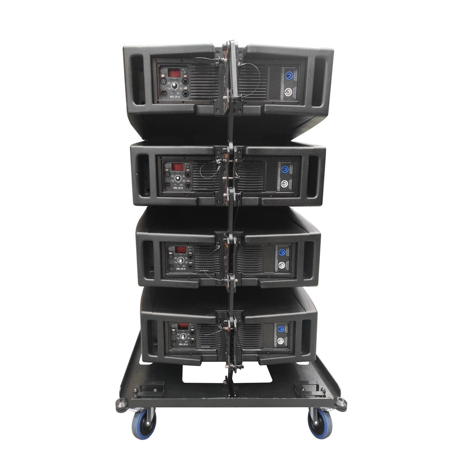 HDL30A Double 10 pouces 2 voies de ligne bi-amplifiée active Tableau de tournée léger