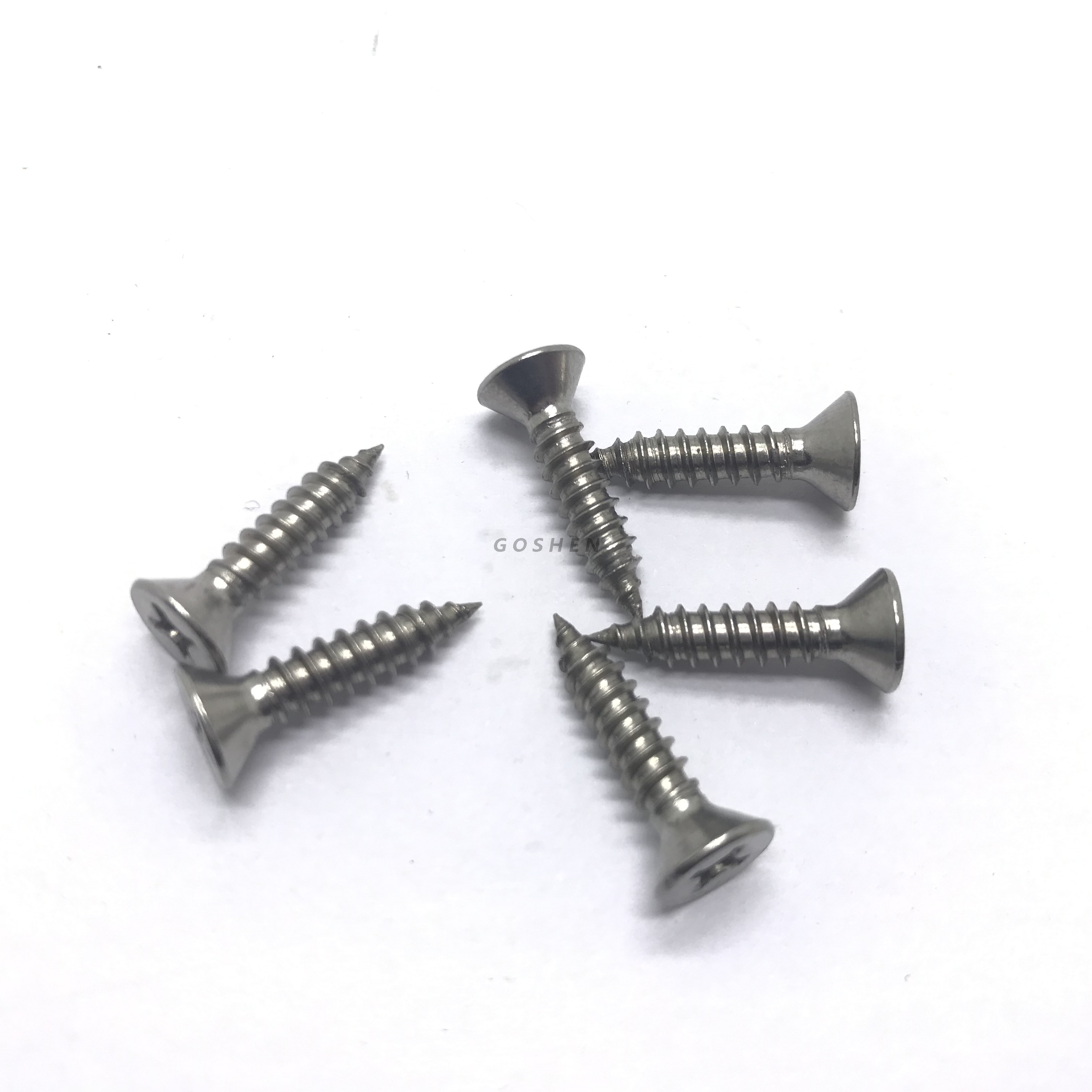 Acero inoxidable Bi Metal 201 304 316 ST3.5-st6.3 Tornillo de tocado de Phillips plano