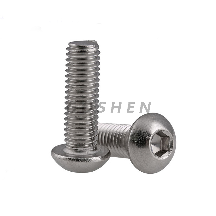 الفولاذ المقاوم للصدأ ISO7380 316 Hexagon Socket Button Bolt 