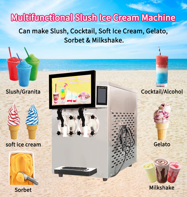 New Product Launch - Multifunctional Slush Ice Cream Machine