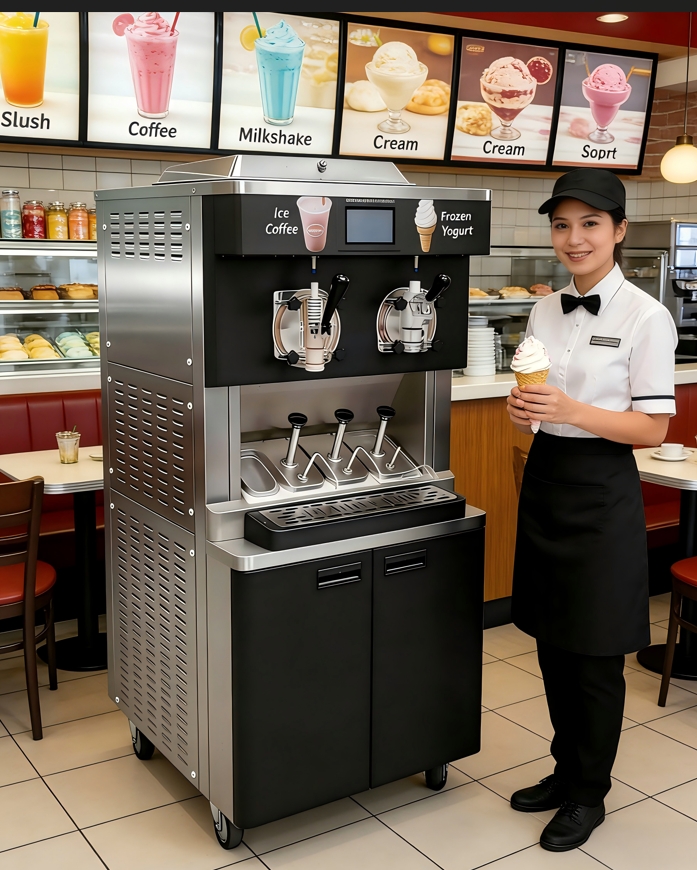 New Combination Freezer Launched: Dual-Function All-in-One Floor-Standing Unit for Premium Frozen Desserts