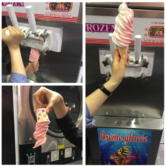 Double Cooling System Soft Ice Cream Machine Frozen Yogurt Machine