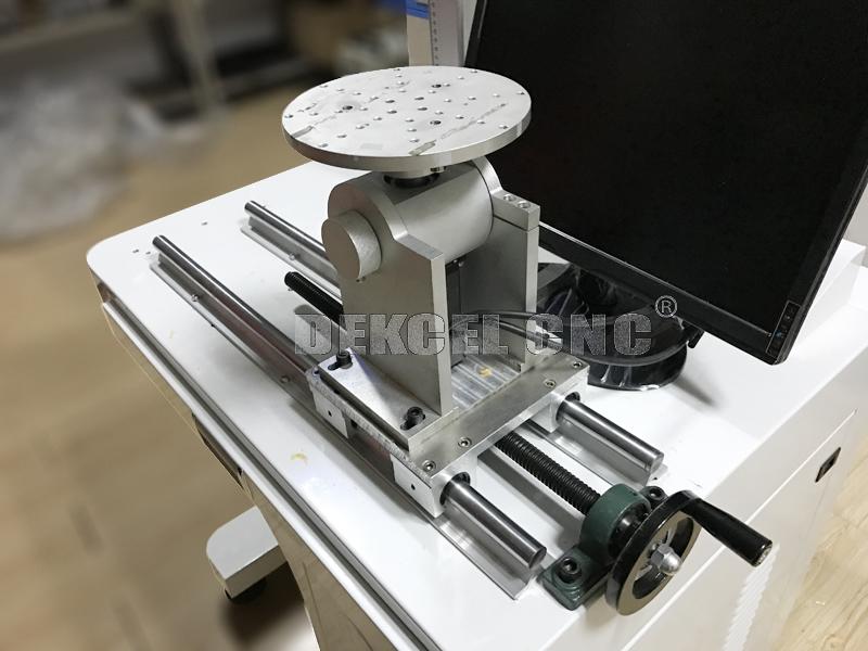 sistema rotatorio vertical para el grabado de cristal del florero