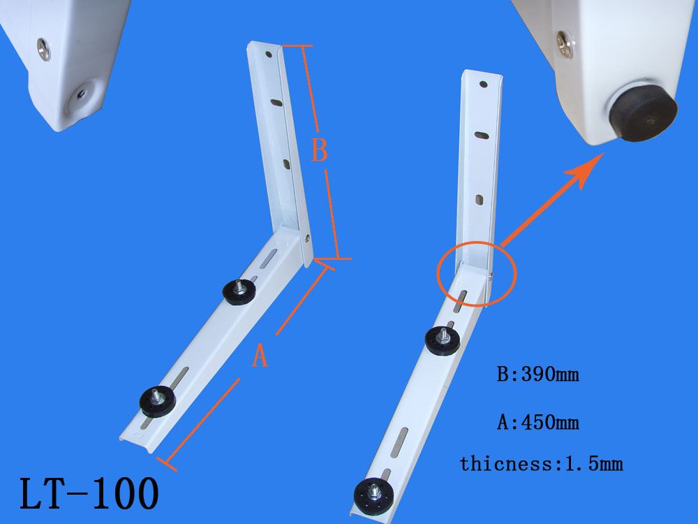 Staffa per condizionatore d'aria per montaggio a parete galvanizzata per impieghi gravosi di alta qualità per unità esterne A/C 