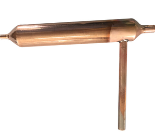 Secador de filtro de cobre de geladeira soldado com válvula de acesso