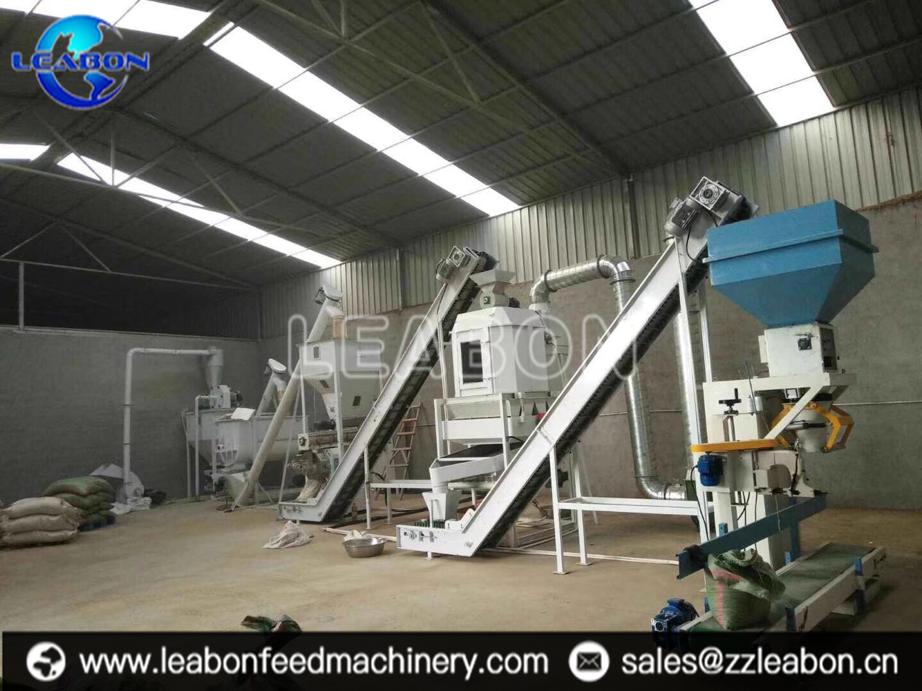animal feed pellet line