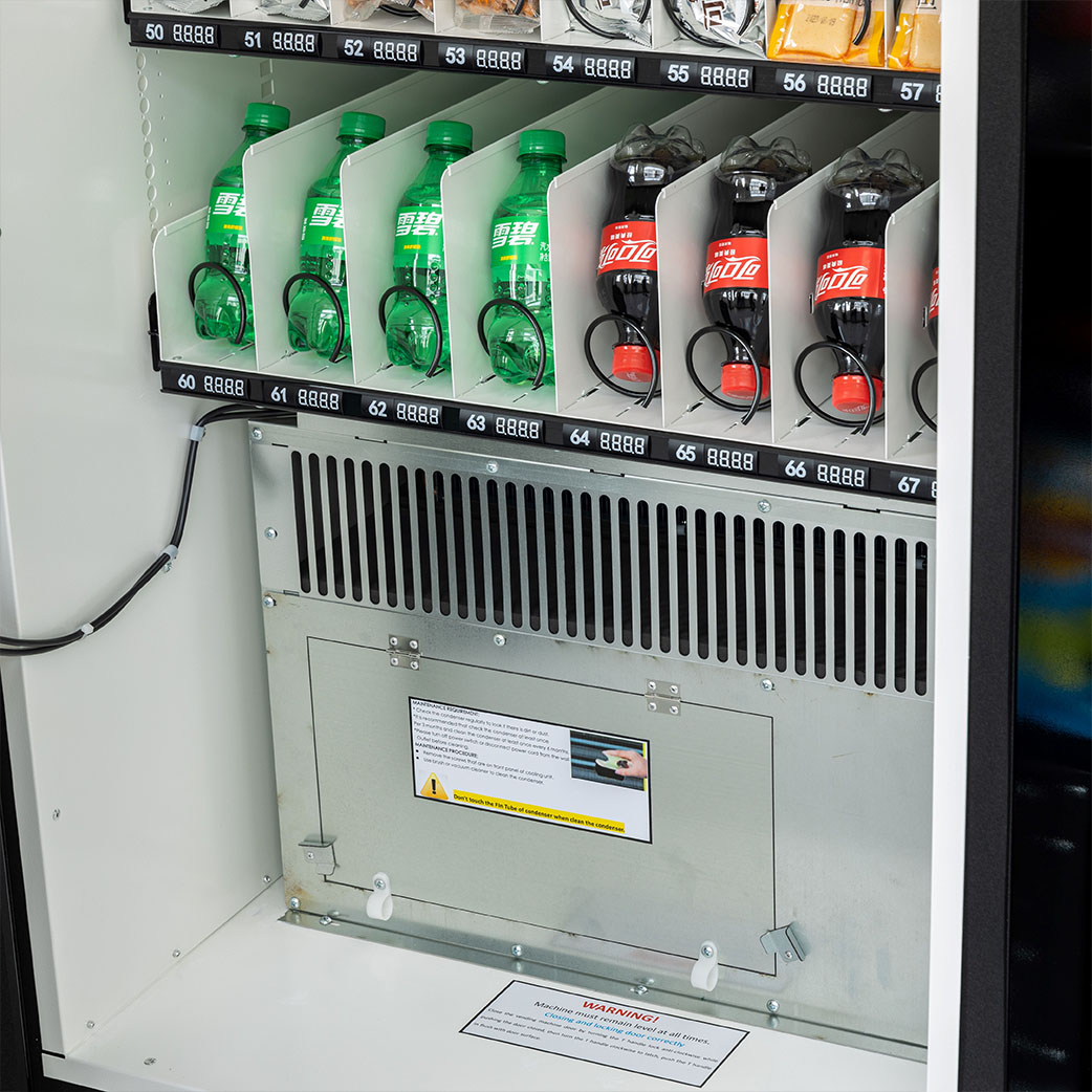 EC40 Máquina expendedora combinada de alimentos y bebidas frías con 40 selecciones