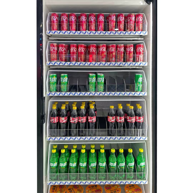 Refrigerador expendedor inteligente por gravedad y reconocimiento visual para bebidas y alimentos frescos SJD-601C-R2IPS-NW 