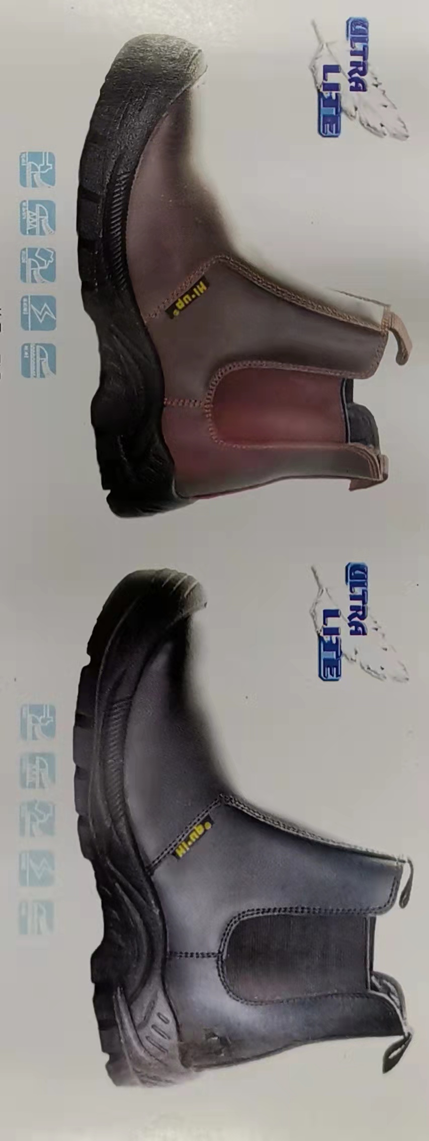 black color leather upper oil and slip resist safety shoes Steel toe Dealer boots safety shoes boots Botas de Seguridad