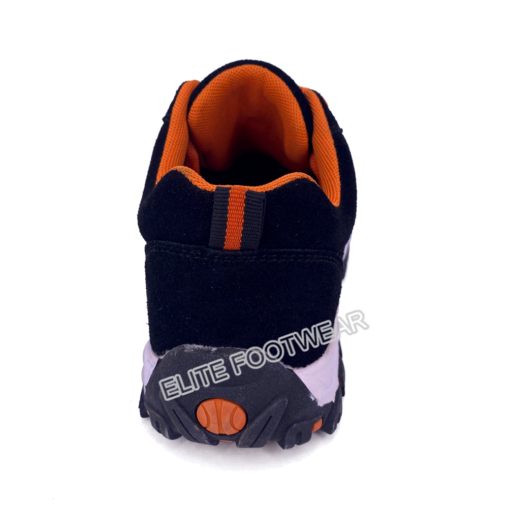 Basic Styles Safety Shoes Genuine Leather Upper with Composite Toe Orange 20kV Electrical Hazard Protection