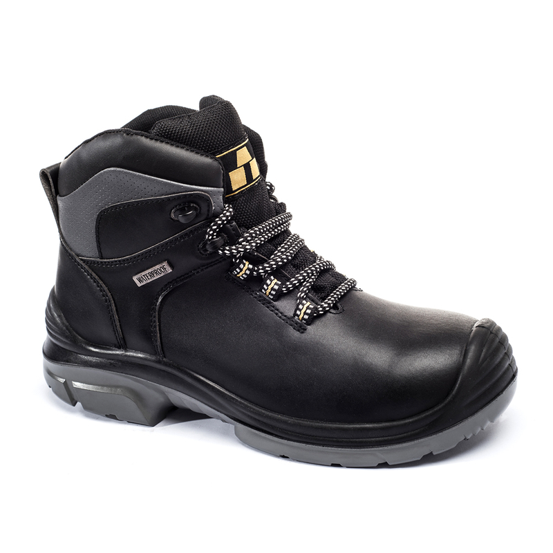 Oil resistant anti slip men industrial waterproof genuine leather steel toe woodland safety shoes botas de seguridad industrial