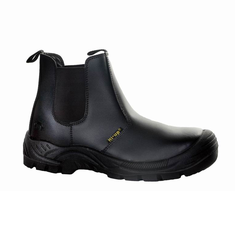 black color leather upper oil and slip resist safety shoes Steel toe Dealer boots safety shoes boots Botas de Seguridad