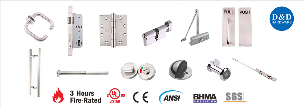 Hardware de porta de metal