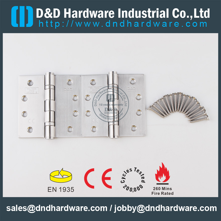 Dobradiça da porta SUS304 2BB com hardware CE-D & D