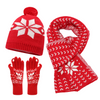 Red Snowflake Knit Two Piece Set