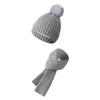 Kids Grey Wool Knit Two Piece Set