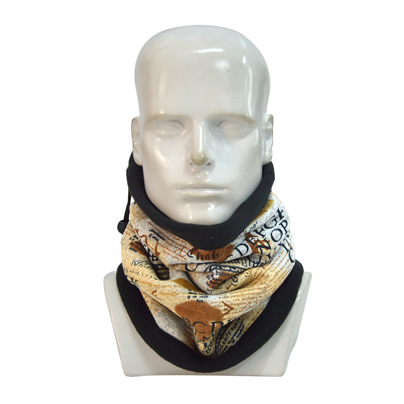 Winter Neck Warmer Soft Fleece Lining Adjustable Neck Gaiter Thicken Thermal Snood Face Mask Covering Tube Scarf