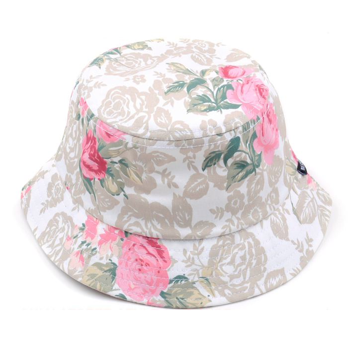 cotton flower bucket hat 